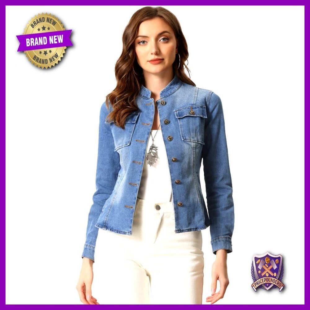 Classic Denim Jacket Retro Y2K Chic Casual Button Front Long Sleeve